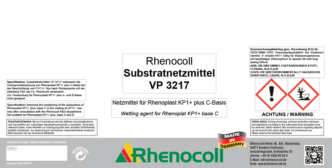 Rhenocoll Substratnetzmittel VP 3217